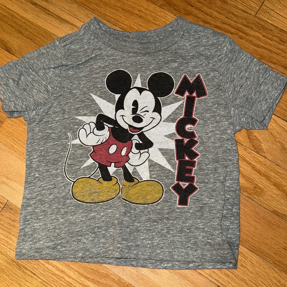 Disney Mickey Mouse grey shirt, 18M
